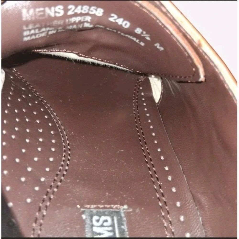Stacy‎ Adams Brown Leather Lace-up Oxford Dress Shoes Size 8.5